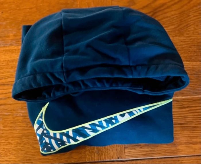 Sweat Nike Dri-FIT taille L à Capuche Homme peu porté Bleu Marine Nike - photo numéro 10