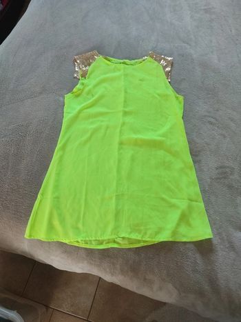 Haut fluide léger jaune vert fluo