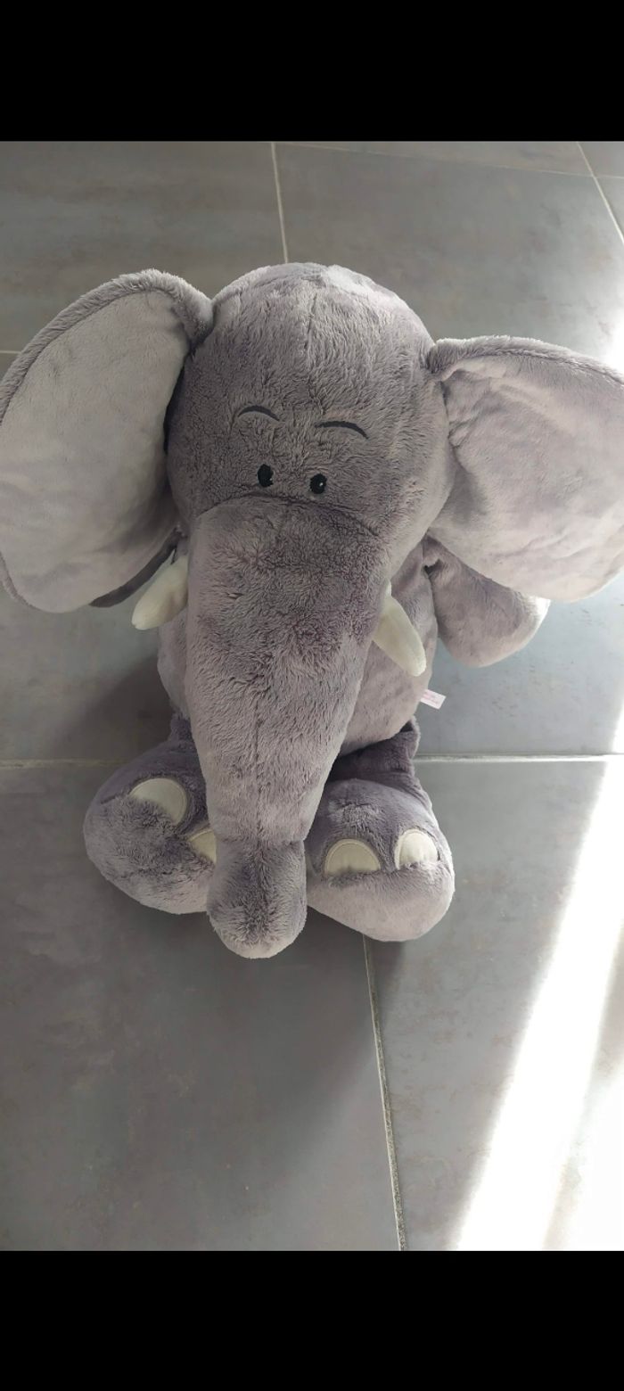 Peluche Éléphant Nici 50 cm assis - photo numéro 2