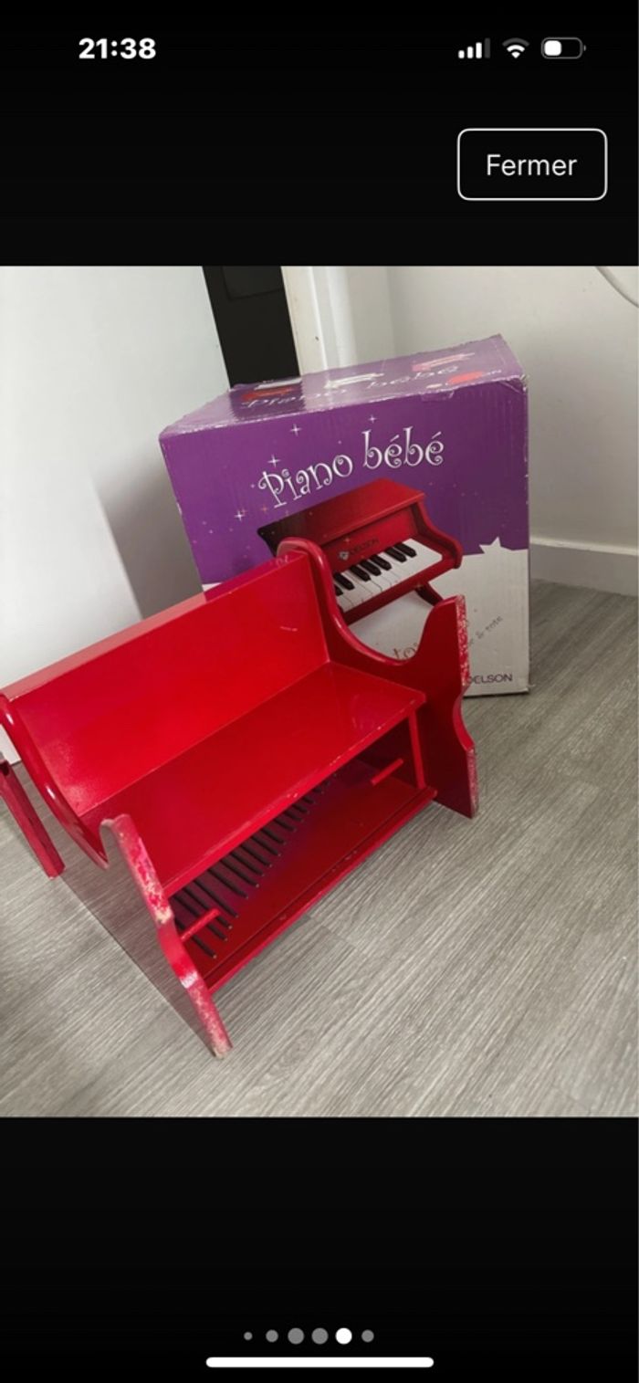 Piano Bébé Delson rouge - photo numéro 10