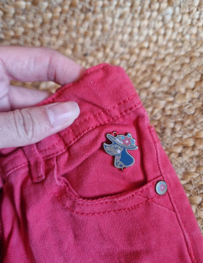 Jolie ensemble chemise en jean et jean rose fille sergent major 3 ans - photo numéro 8