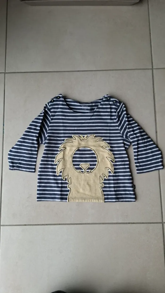 Lot 3 tee-shirts manches longues 12 mois - photo numéro 2