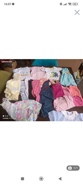 Lot fille 12 mois été