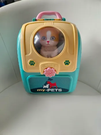 Jouet sac à dos chat