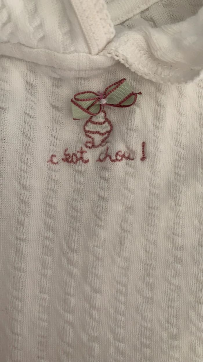 Body àcolerette Petit Bateau taille 24 mois 86 cm - photo numéro 2