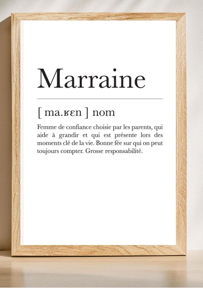 CADEAU MARRAINE PARRAIN - photo numéro 2