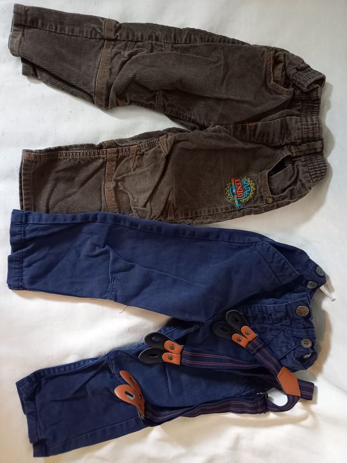 2 pantalons 👦 2 ans