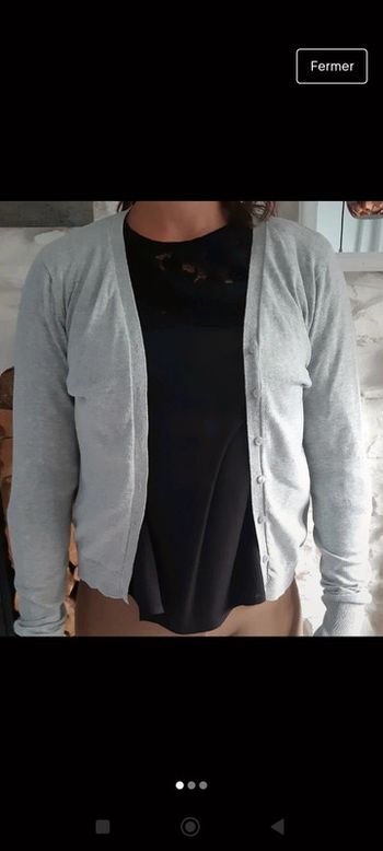 Gilet gris fin taille M atmosphère