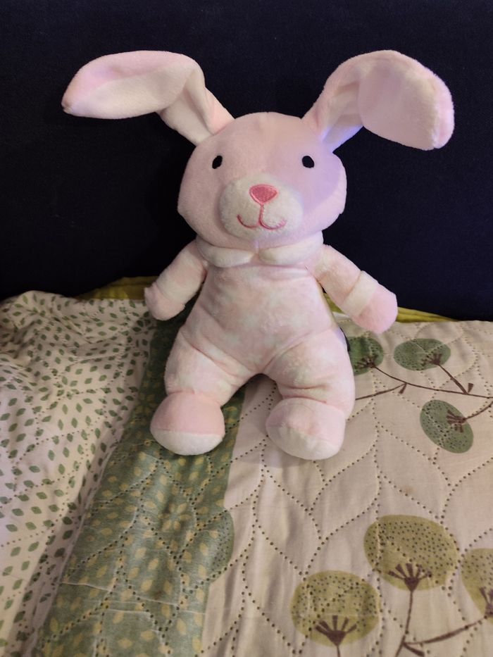 Doudou lapin rose sensei