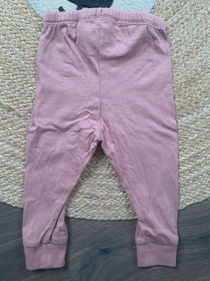 Pyjama 2 pièces coton vieux rose H&M 9 / 12 mois (équivalent 18 mois) - photo numéro 7