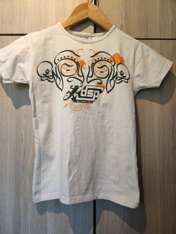 T shirt blanc style tatouage Despe (taille S)