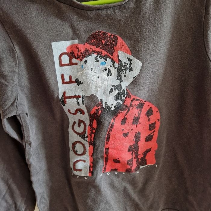 4 ans tee-shirt kaki marron avec.chien - photo numéro 3