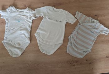 Lot de body manches courtes