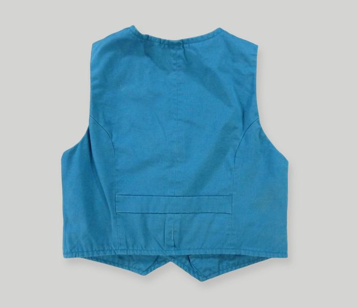 Gilet sans manche serveur toile bleu/vert beige tigre Du Pareil Au Même 5 ans 110 cm garçon - photo numéro 3