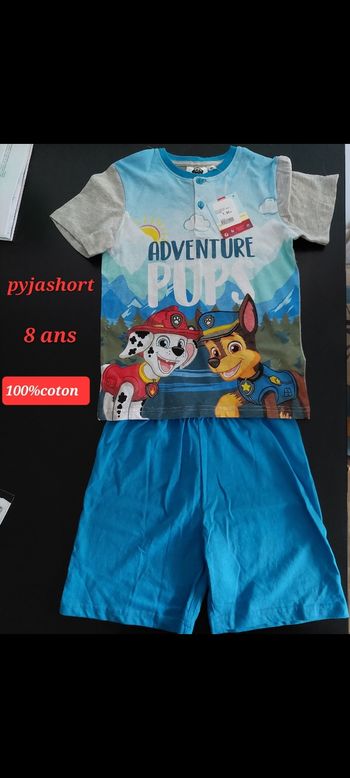 Pyjashort pat Patrouille garçon 8ans