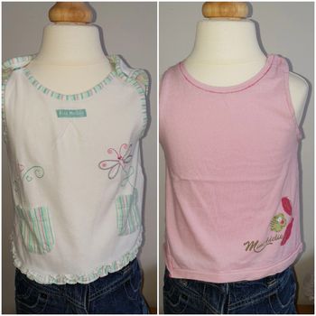 Lot de 2 débardeurs 18 mois