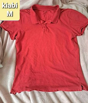 Polo rouge kiabi homme taille M