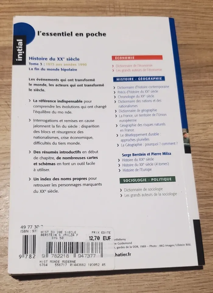Livre Histoire du XXe siècle - Tome 3 - photo numéro 3