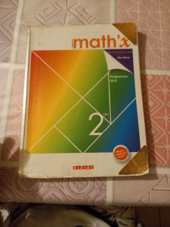 Livre maths seconde