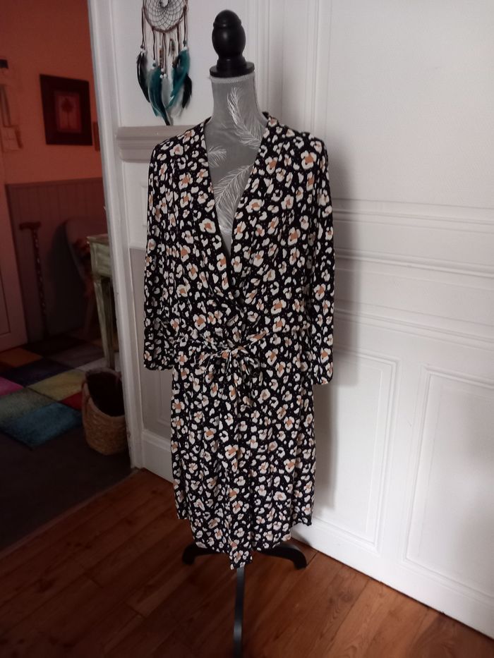 Peignoir À  Fleurs Kiabi Taille XL - photo numéro 3