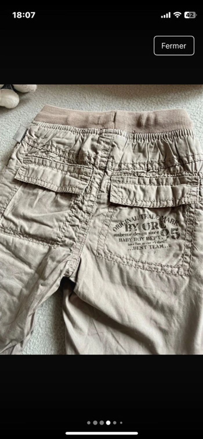 Lot 2 pantalons bébé garçon - photo numéro 4