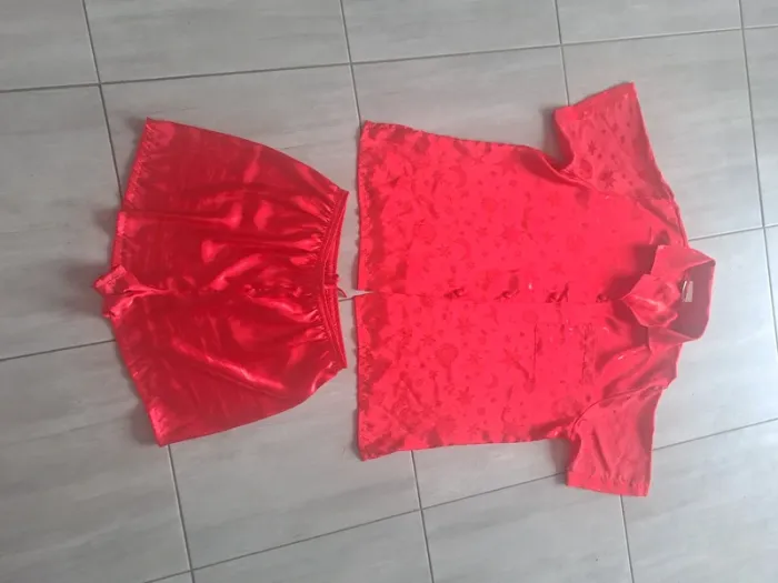 Ensemble pyjashort satin C&A Taille 46/48 - photo numéro 2