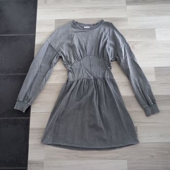 Robe grise à manches longues C&A taille S