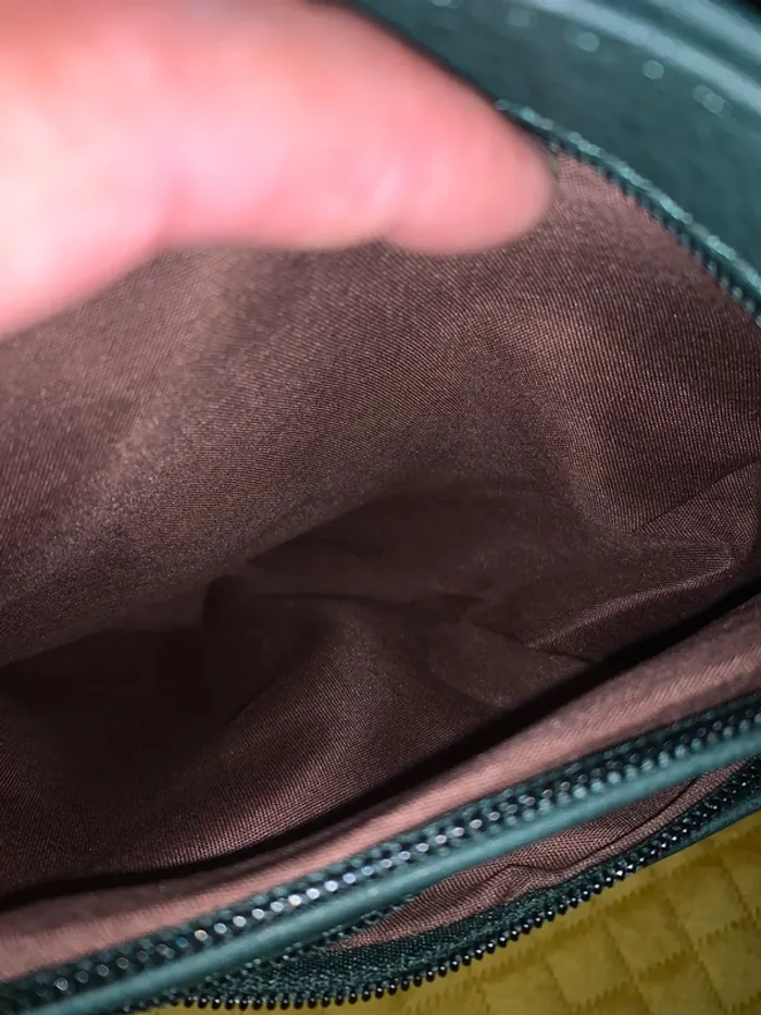 Sac à main vert bouteille lanière réglable - photo numéro 6