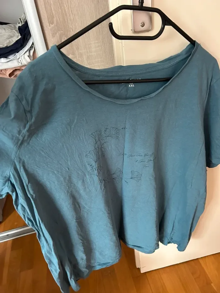 T-shirt femme bleu XXL