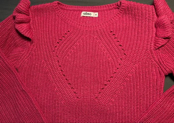 Joli pull chaud en acrylique taille 8 ans parfait état - photo numéro 3