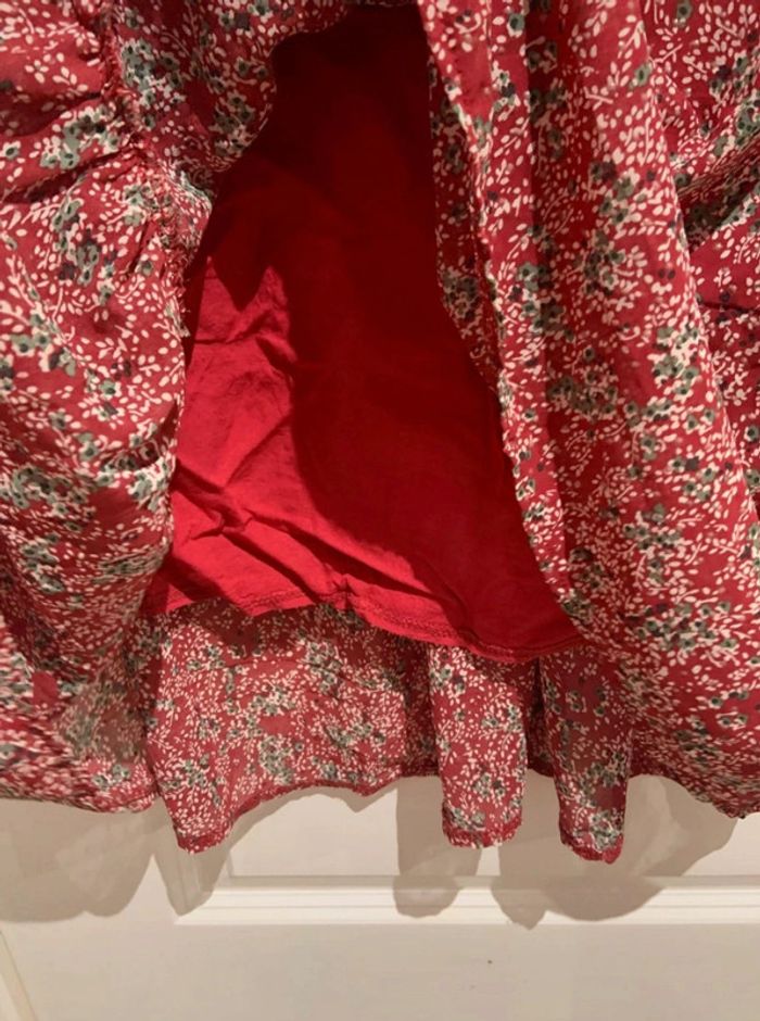 🌸 Robe manches ¾ Lili & Lala rouge imprimée fleuri taille S 36 en polyester - photo numéro 5