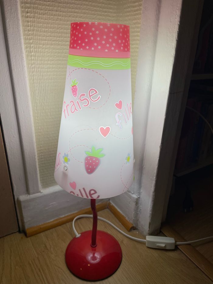 Lampe de bureau Charlotte aux fraises - photo numéro 2