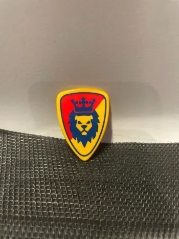 Playmobil bouclier jaune tête de lion chevalier moyen âge château citadelle forteresse