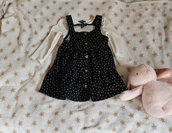 Ensemble robe + tee shirt ML fille 1,5-2ans (92cm)