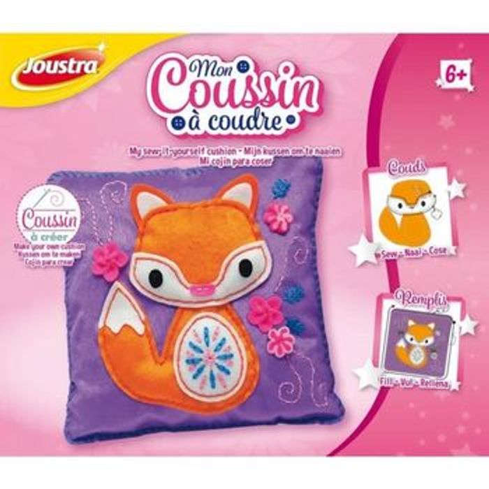 Kit de création mon coussin a coudre Joustra Renard - photo numéro 2