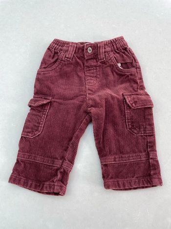 Pantalon velours Bordeaux 6 mois Petites Canailles