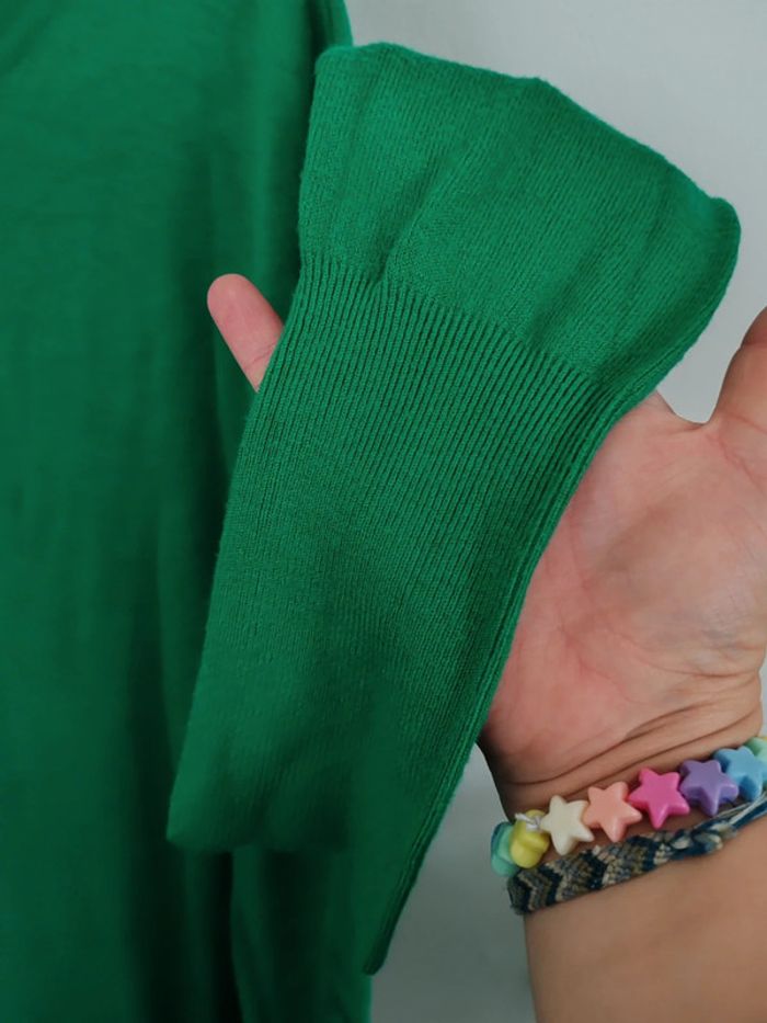 Pull fin et long vert - photo numéro 4
