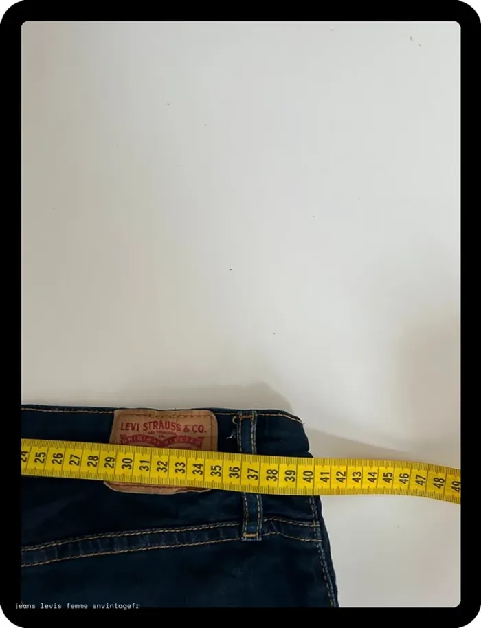 Jean Levi's Femme Marine | 721 High Rise Skinny | Taille W30 L30 FR40 | Très Bon État | BP62 - photo numéro 12