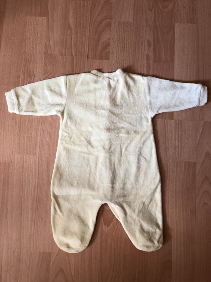 Joli pyjama/grenouillère jaune bébé 3 mois/60 cm mixte - photo numéro 2