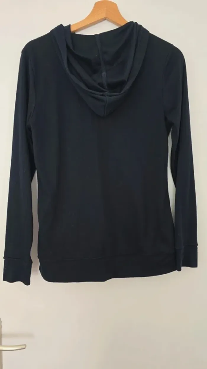 Sweat zippé noir - photo numéro 3