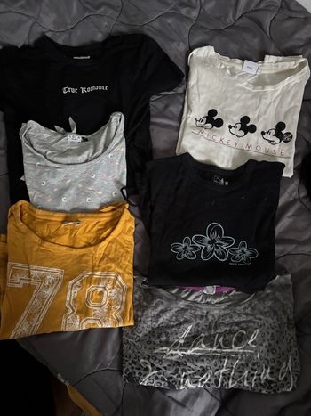 Lot 6 tee shirt manches courtes fantaisie