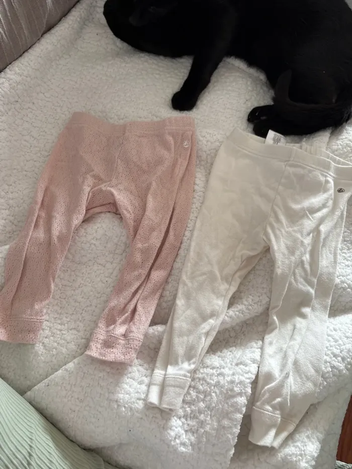 Lot de 2 leggings petit bateau 12 mois