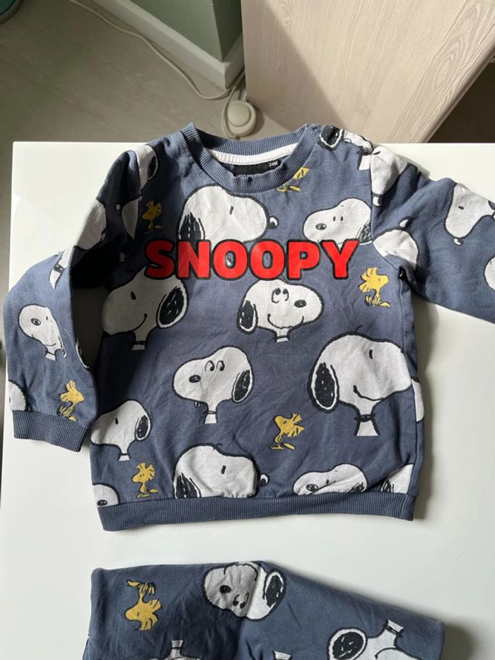Ensemble jogging snoopy garçon 24 mois - photo numéro 3