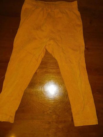 Legging moutarde 18 mois kiabi