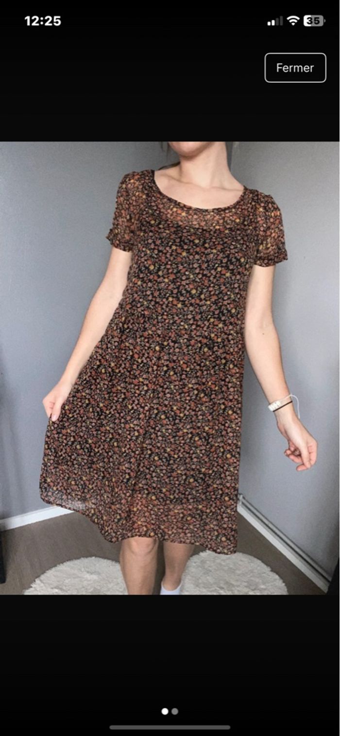 Robe noir marron ddp taille 36