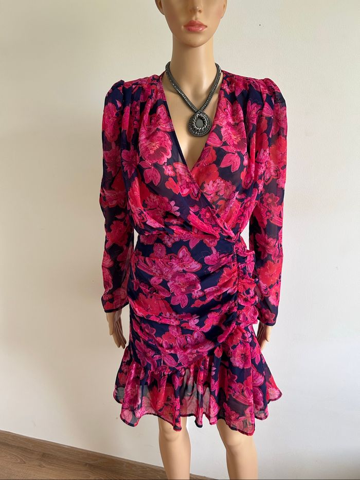 Robe fleurie neuve à manches longues Morgan taille 34 (valeur 80€)