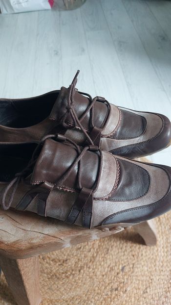 Chaussures à lacet cuir marron San Marina