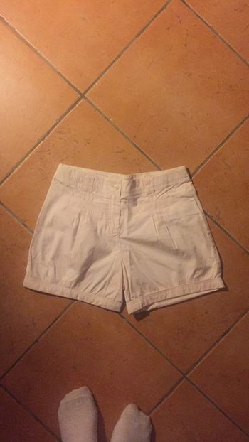 Short pour fille rose pale en coton