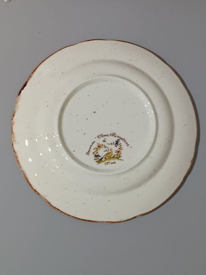 Assiette reproduction Vieux Moustiers - photo numéro 4