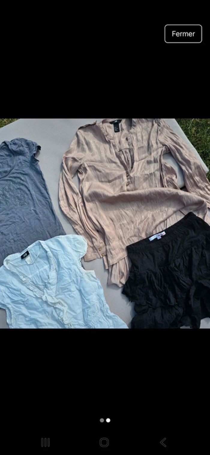 Lot vêtements femme taille xs 34 esprit h&m - photo numéro 2